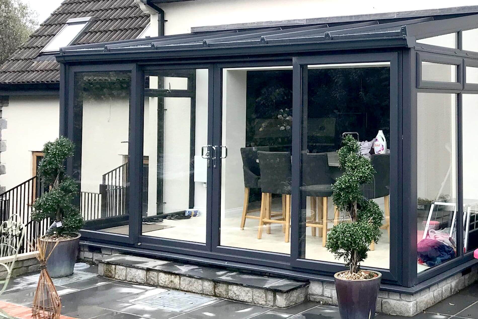 Sliding patio door installation