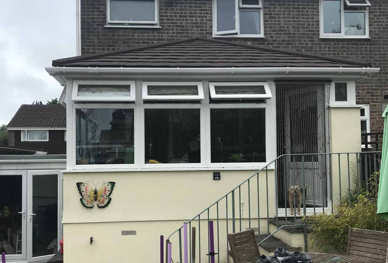 upvc conservatory at rear of property
