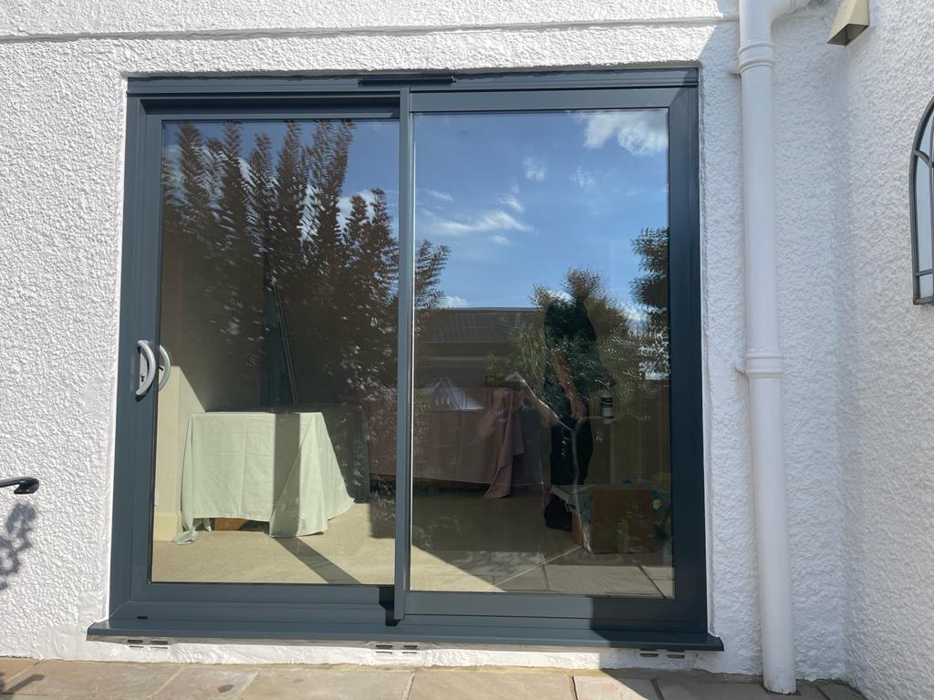 uPVC Door & Sidescreen Replaced With Aluminium Sliding Patio Door