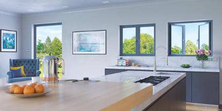 home with french window