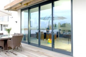 Aluminium sliding patio door