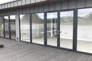 Commercial aluminium patio doors