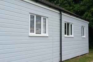 Composite cladding installation