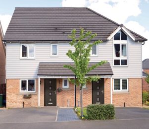 Composite entrance doors supplied for new build project