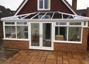 Glass roof conservatory