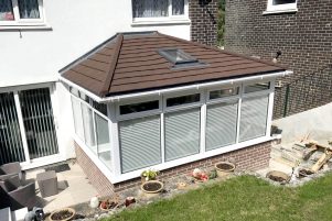 Tiled conservatory roof