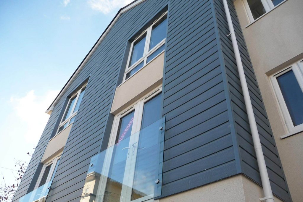 uPVC cladding supplied and installed on new build property
