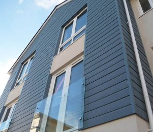 uPVC cladding supplied and installed on new build property