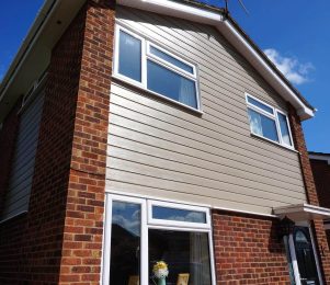 Supply and installation of new upvc cladding
