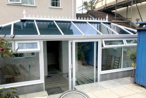 White uPVC Edwardian conservatory