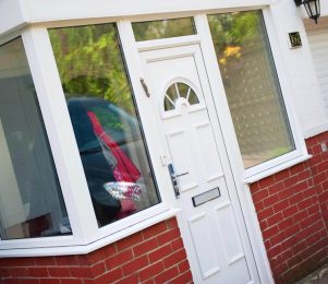 White uPVC Door