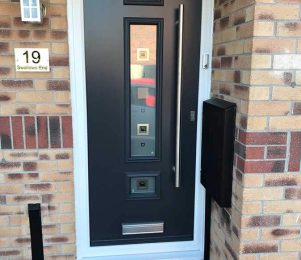 Black composite door
