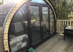 Black UPVC french doors