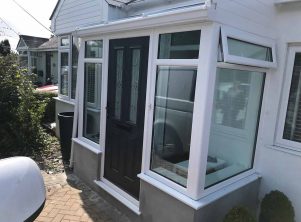 Porch white UPVC