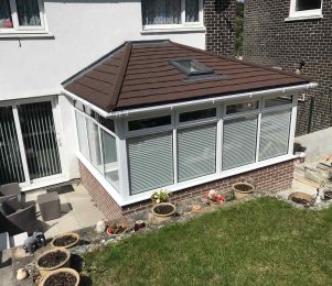 Supalite conservatory brown tiled roof