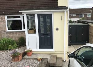 White UPVC porch