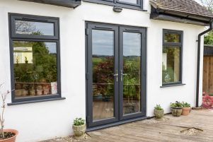 Black French Doors