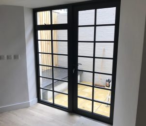 Black Aluminium French Door