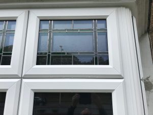 Exterior White UPVC Box Bay Window