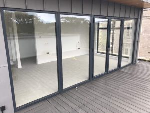 Grey Large patio doors