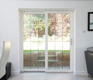 Optima Profile 22 White UPCS Double door slider