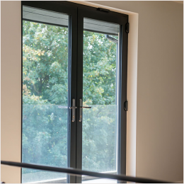 Black French Doors Interior