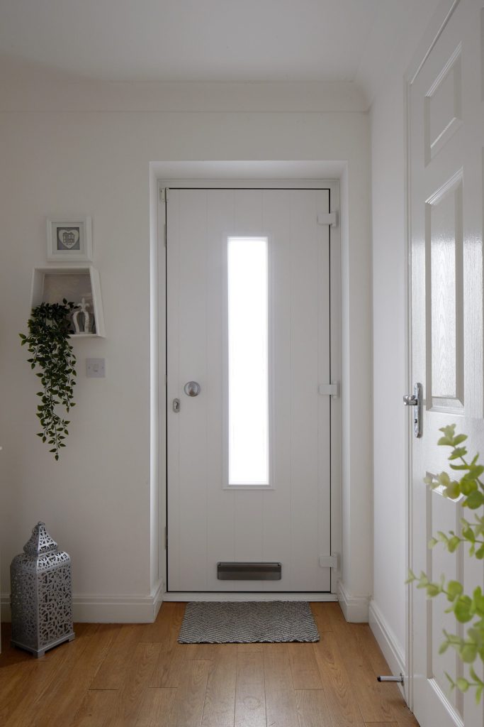 mountford home white door